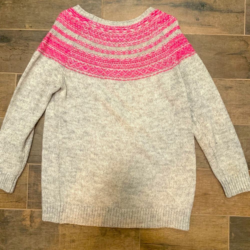 LOFT sweater with brilliant pink